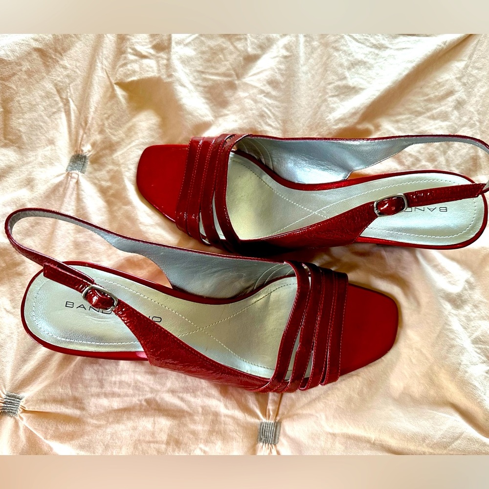 Bandolino wedge sandals, size 9. Barely worn.